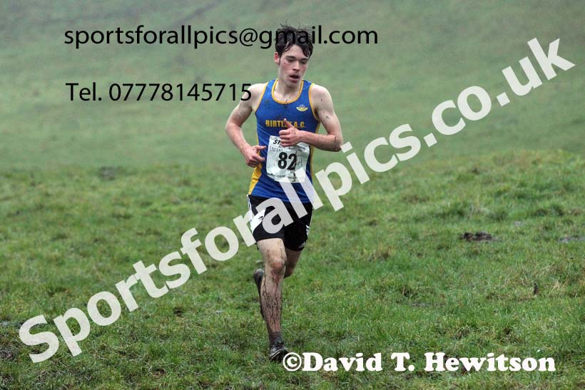 Mens under-17s, NECAA Junior Cross Country Relays, Thornley Farm, Peterlee, Saturday, December 12th. Photo: David T. Hewitson/Sports for All Pics